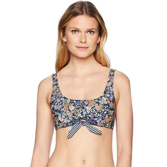 Kenneth Cole floral tie crop hipster bikini swimsuit size‎ Xl new!! - Picture 2 of 10